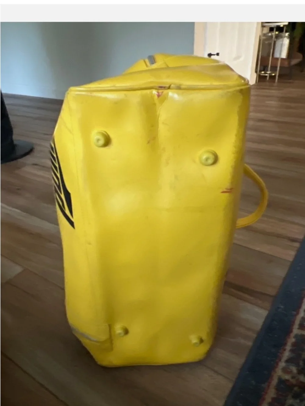 Vintage Puma Yellow Duffel Bag